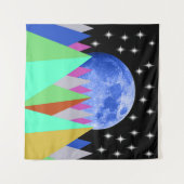 Blue Moon Tapestry Wandkleed (Voorkant (horizontaal))