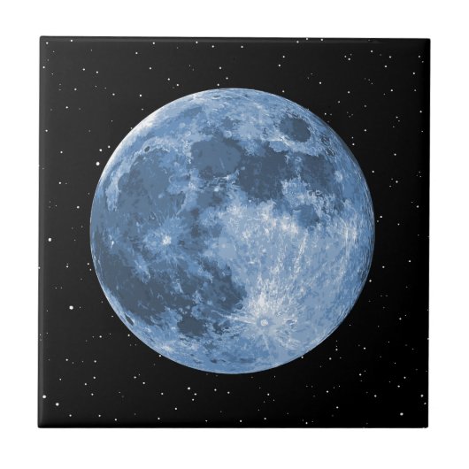 Blue Moon Tegeltje (Voorkant)