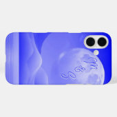 Blue Moonlight Galaxy Monogrammed Hoesje - Mate iP (Achterkant (horizontaal))