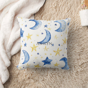 Blue Moons Gold Stars Kussen