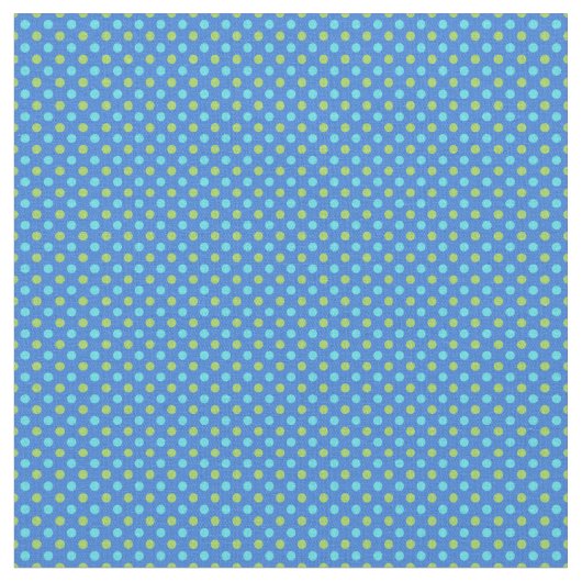 Blue Moons Turquoise Bleu Vert tissu Pois (Fermer)