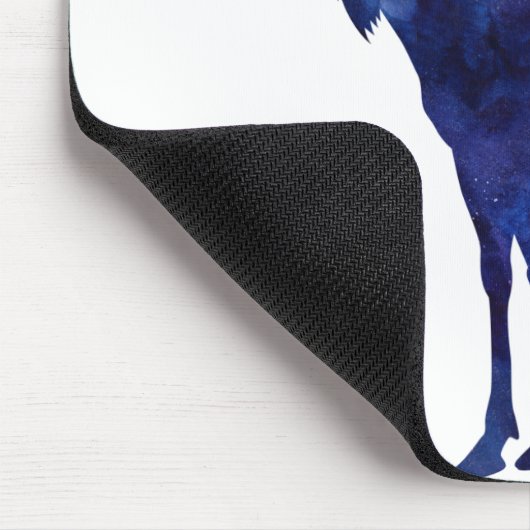 Blue Moose Silhouette Muismat (Hoek)