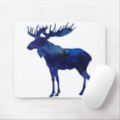 Blue Moose Silhouette Muismat (Met muis)