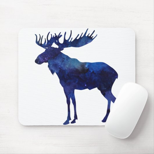 Blue Moose Silhouette Muismat (Met muis)