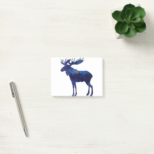 Blue Moose Silhouette Post-it® Notes (Kantoor)