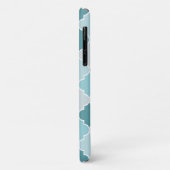 Blue Moroccan Trellis, Latticework, Quatrefoil Case-Mate iPhone Case (Achterkant/links)