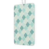 Blue Moroccan Trellis, Latticework, Quatrefoil Luchtverfrisser (Links)