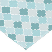 Blue Moroccan Trellis, Latticework, Quatrefoil Medium Tafelloper (Hoek)