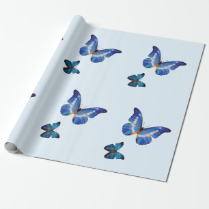 Blue Morpho Butterflies Gift Wrap Cadeaupapier