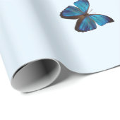 Blue Morpho Butterflies Gift Wrap Cadeaupapier (Rol Hoek)