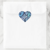 Blue Morpho Butterflies Hart Sticker (Tas)