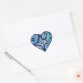 Blue Morpho Butterflies Hart Sticker (Envelop)
