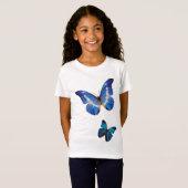 Blue Morpho Butterflies T-shirt (Voorkant volledig)