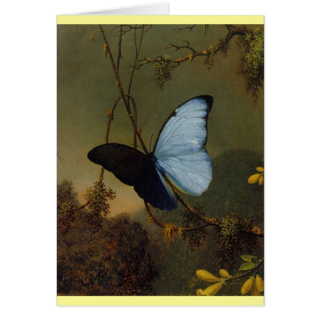 Blue Morpho Butterfly 1865 Spring Personalize Art (Voorkant)