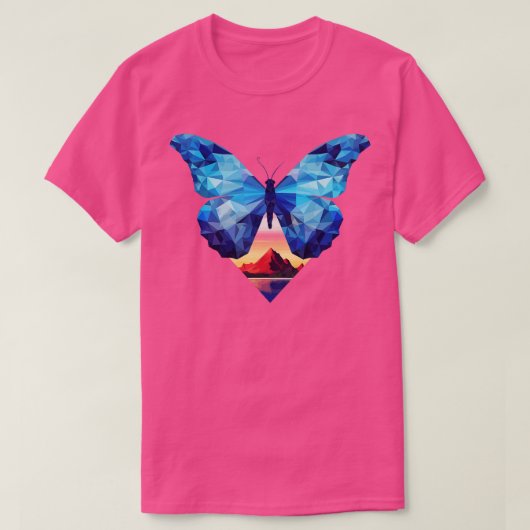 Blue Morpho Butterfly 9 T-shirt (Design voorkant)