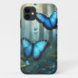 Blue Morpho Butterfly iPhone 11 Hoesje