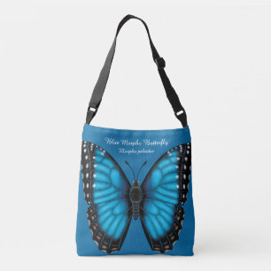 Blue Morpho Butterfly Dorsal en Ventral Crossbody Tas