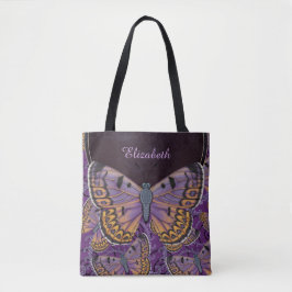 Blue Morpho Butterfly gepersonaliseerd Tote Bag