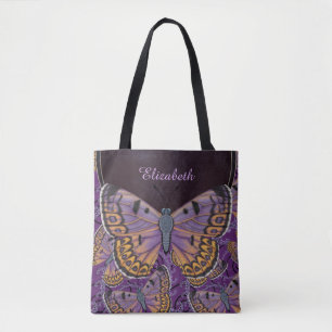 Blue Morpho Butterfly gepersonaliseerd Tote Bag