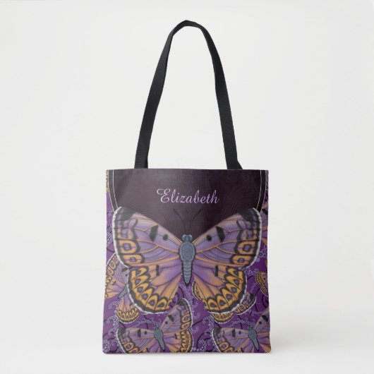 Blue Morpho Butterfly gepersonaliseerd Tote Bag (Voorkant)