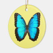 Blue Morpho Butterfly Keramisch Ornament (Links)