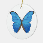 Blue Morpho Butterfly Keramisch Ornament (Links)