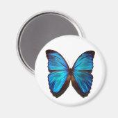 Blue Morpho Butterfly Magneet (Voorkant / Achterkant)