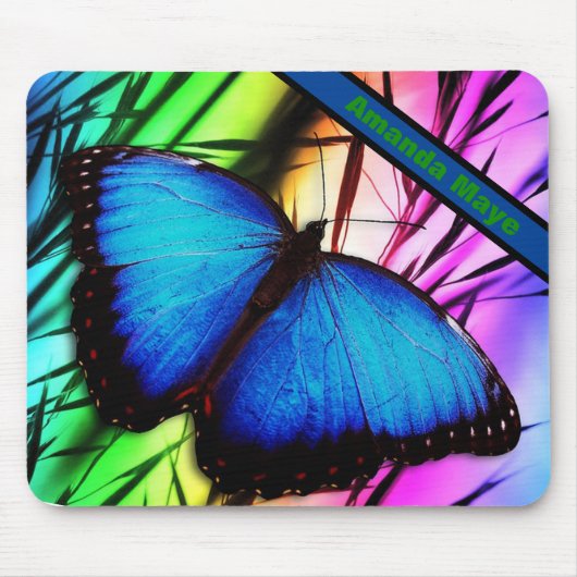 Blue Morpho Butterfly Muismat (Voorkant)