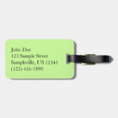 Blue Morpho Butterfly Natuur Fotografie Bagagelabel (Achterkant horizontaal)