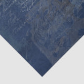 Blue Morpho Butterfly Navy Blue Ephemera ontkoppel Tissuepapier (Detail)