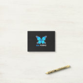 Blue Morpho Butterfly Post-it® Notes (Op bureau)