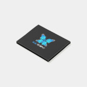 Blue Morpho Butterfly Post-it® Notes (Schuin)