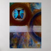 Blue Morpho Butterfly Poster (Voorkant)