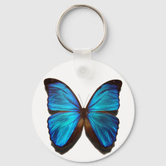 Blue Morpho Butterfly Sleutelhanger