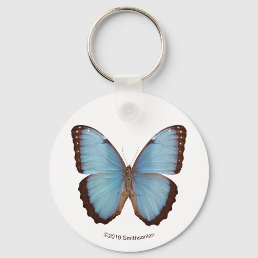 Blue Morpho Butterfly Sleutelhanger (Voorkant)