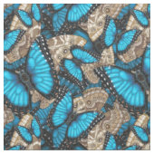 Blue Morpho Butterfly Stof (Close Up)