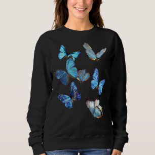 Blue Morpho Butterfly Swarmes Lepidoptera Entomolo Trui