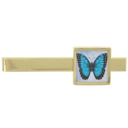 Blue Morpho Butterfly Vergulde Dasspeld