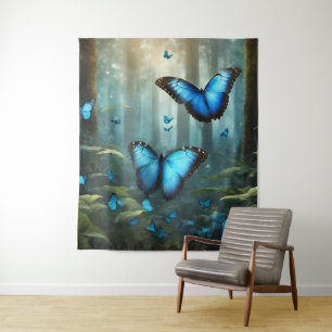 Blue Morpho Butterfly Wandkleed