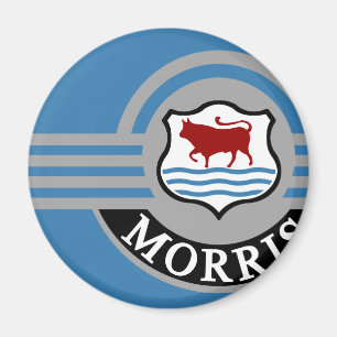 Blue Morris Minor Fridge Magneet