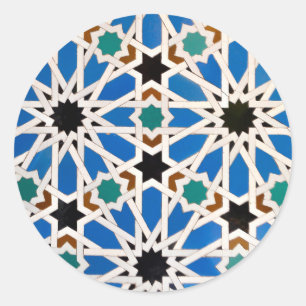 Blue Morrocan Mosaic Stickers