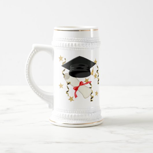 Blue Mortar en Diploma Afstuderen Bierpul (Links)