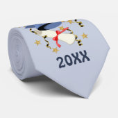 Blue Mortar en Diploma Afstuderen Stropdas (Opgerold)