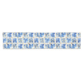 Blue Mosaic Table Runner Korte Tafelloper (Horizontaal)