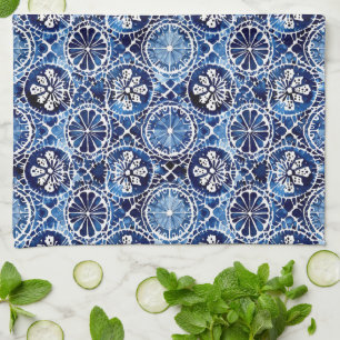 Blue Mosaic Tegel Keukendoek Theedoek