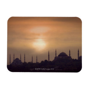 Blue Mosque en Hagia Sophia Turkey, Istanbul Magneet