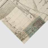 Blue Moth Apothecary Decoupage Tissue Tissuepapier (Detail)