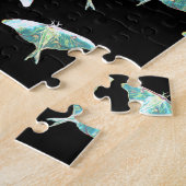 Blue Moth Butterfly Puzzle Gift Box Legpuzzel (Zijkant)