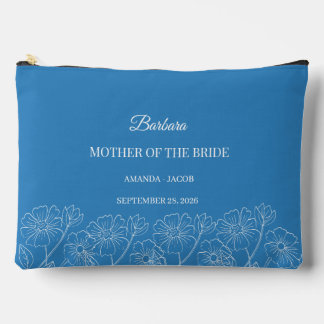Blue Mother of the Bride with Names and Date  Etui