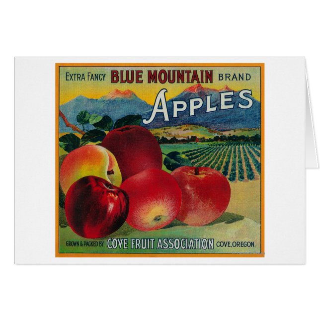 Blue Mountain Apple Crate LabelCove, OF (Voorkant Horizontaal)